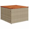 vidaXL 10 Piece Garden Sofa Set with Cushions Beige Poly Rattan