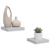 vidaXL Floating Wall Shelves 2 pcs Concrete Grey 23x23.5x3.8 cm MDF