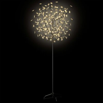 vidaXL Christmas Tree 200 LEDs Warm White Light Cherry Blossom 180 cm