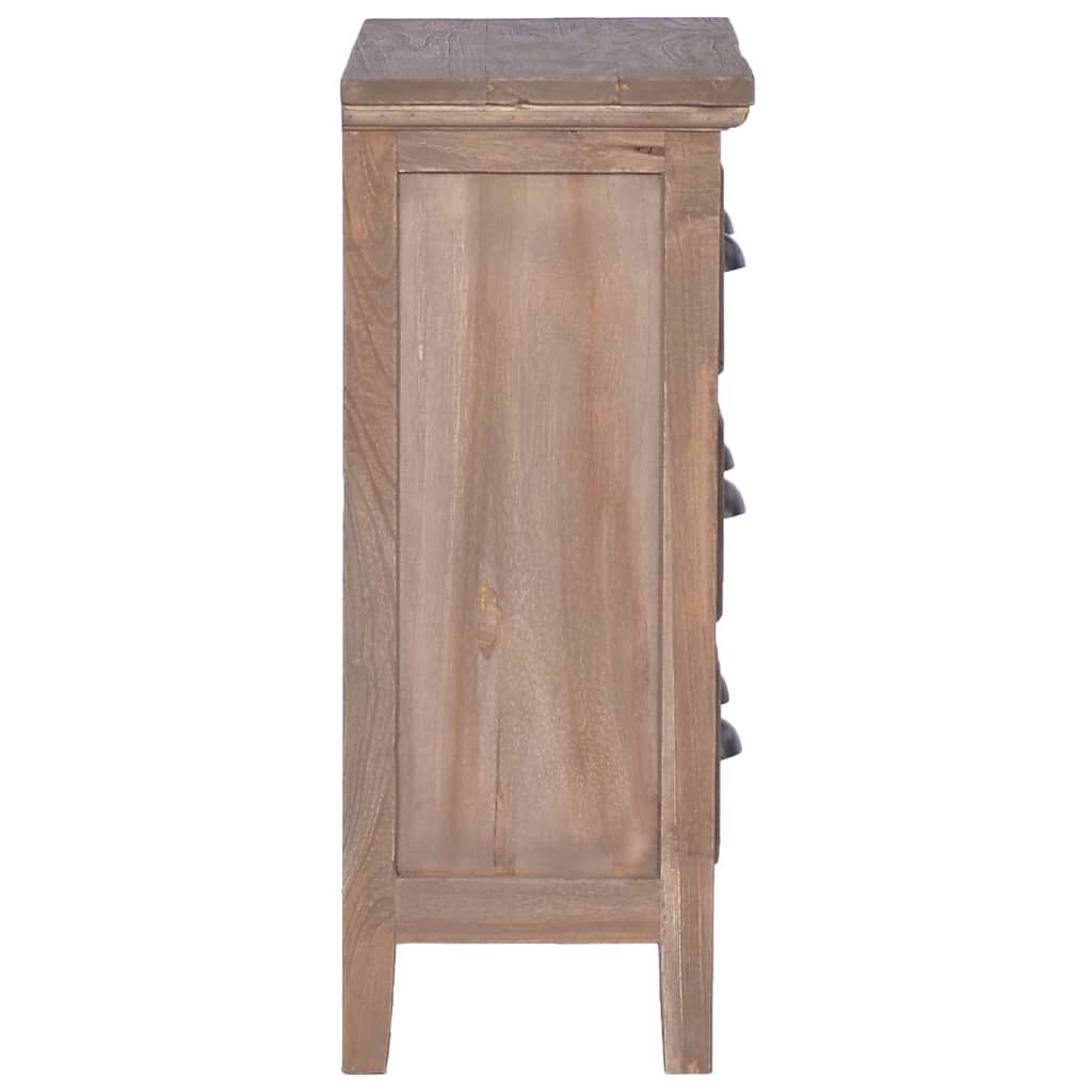 vidaXL Sideboard with 3 Drawers 60x30x75 cm Solid Teak Wood