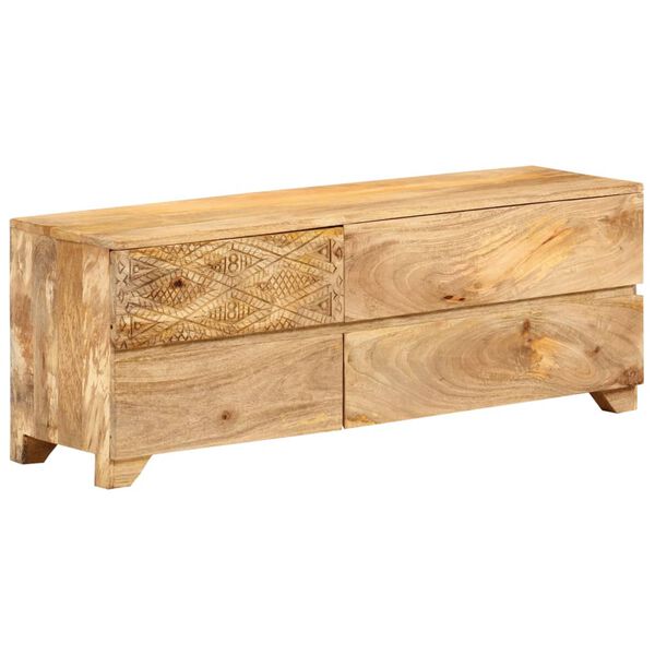vidaXL TV Cabinet Solid Mango Wood 110x30x40 cm