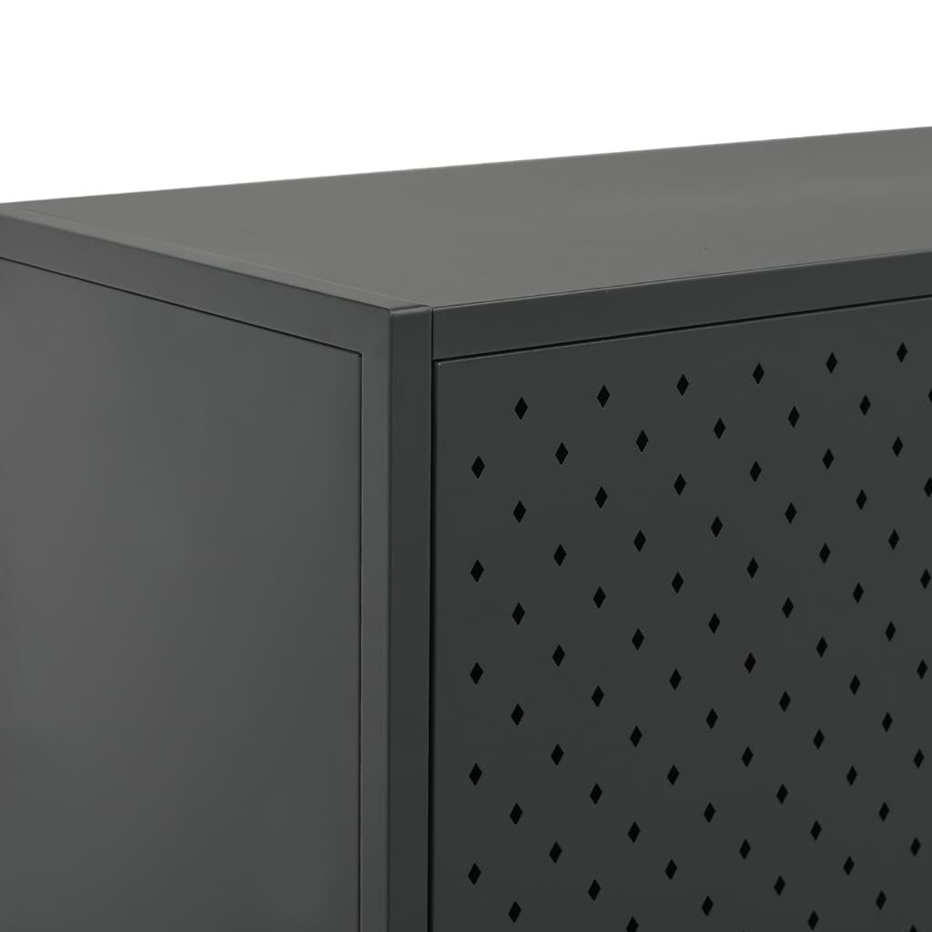 vidaXL Highboard Anthracite 80x35x100 cm Steel