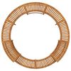 vidaXL Round Hot Tub Enclosure Surround Brown Ø255 cm