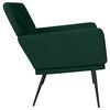 vidaXL Bench Dark Green 108x79x79 cm Velvet