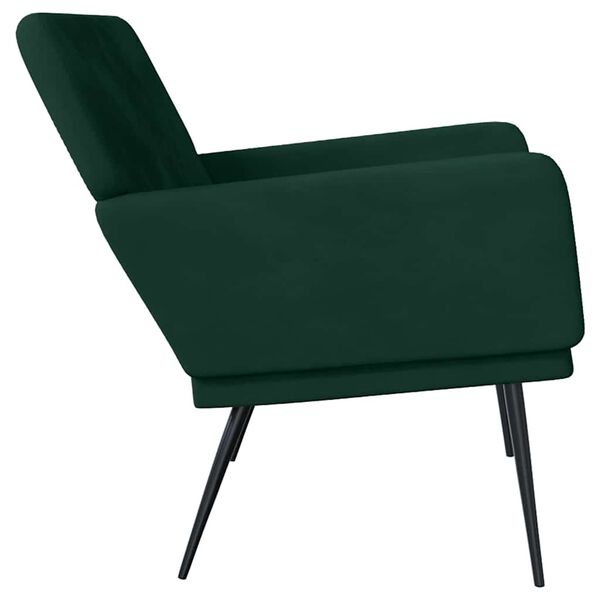 vidaXL Bench Dark Green 108x79x79 cm Velvet
