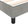 vidaXL Box Spring Bed Frame Light Grey Twin XL Velvet (US Only)