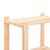 vidaXL 5-Tier Storage Racks 10 pcs 80x38x170 cm Solid Pinewood 250 kg