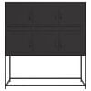 vidaXL Sideboard Black 100.5x39x107 cm Steel