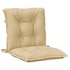 vidaXL Lowback Chair Cushions 2 pcs Melange Beige 100x50x7 cm Fabric