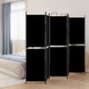 vidaXL 5-Panel Room Divider Black 250x180 cm Fabric