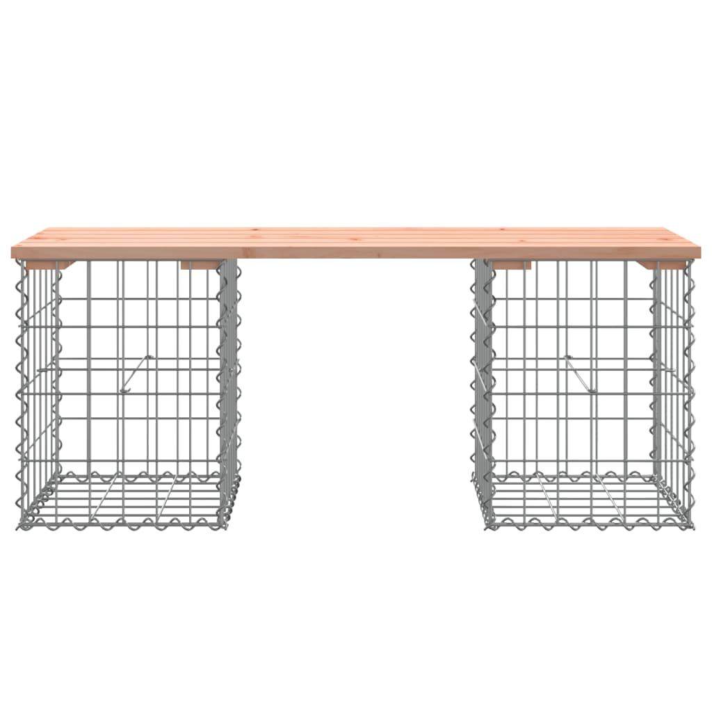 vidaXL Garden Bench Gabion Design 103x31x42 cm Solid Wood Douglas