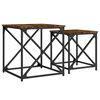 vidaXL Nesting Coffee Tables 2 pcs Smoked Oak Engineered Wood