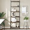 vidaXL Bookcase 6-Tier Smoked Oak 60x30x188 cm Engineered Wood