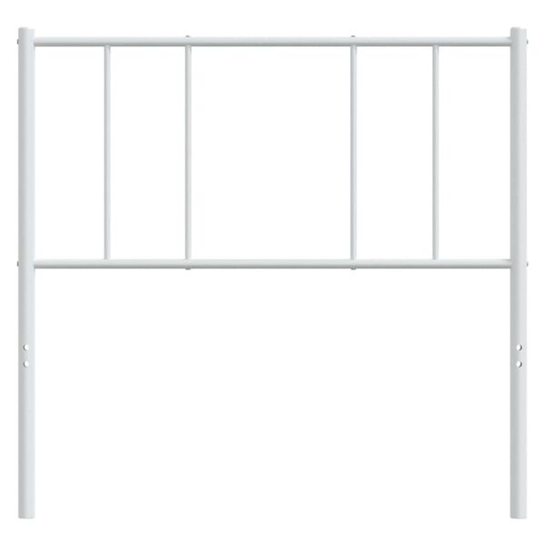 vidaXL Metal Headboard White 100 cm