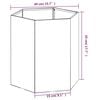 vidaXL Planter Rusty 40x40x45 cm Corten Steel