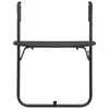 vidaXL Hanging Balcony Table Brown 60x64x83.5 cm Plastic Rattan Look
