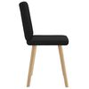 vidaXL Dining Chairs 2 pcs Black Fabric
