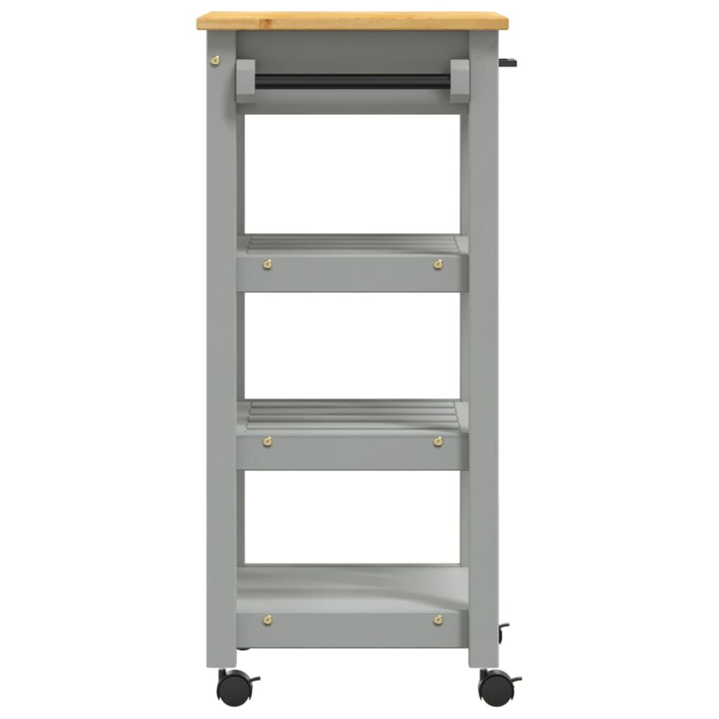 vidaXL Kitchen Trolley MONZA 48x40x90 cm Solid Wood Pine