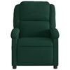 vidaXL Massage Recliner Chair Dark Green Velvet