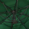 vidaXL 4-Tier Garden Parasol with Aluminium Pole Green 3x3 m