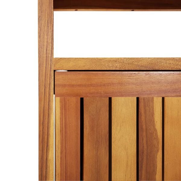 vidaXL Garden Console Table 110x35x75 cm Solid Wood Acacia