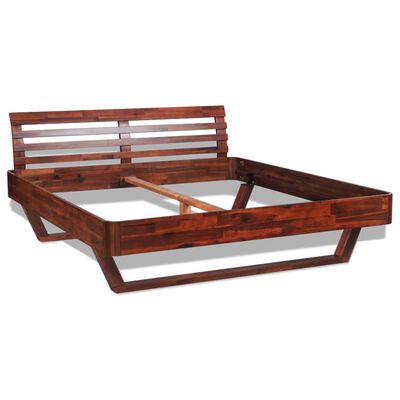 vidaXL Bed Frame without Mattress Solid Acacia Wood 70.9"x78.7"