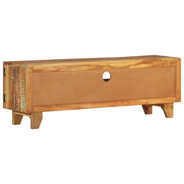 vidaXL Hand Carved TV Cabinet 120x30x40 cm Solid Reclaimed Wood