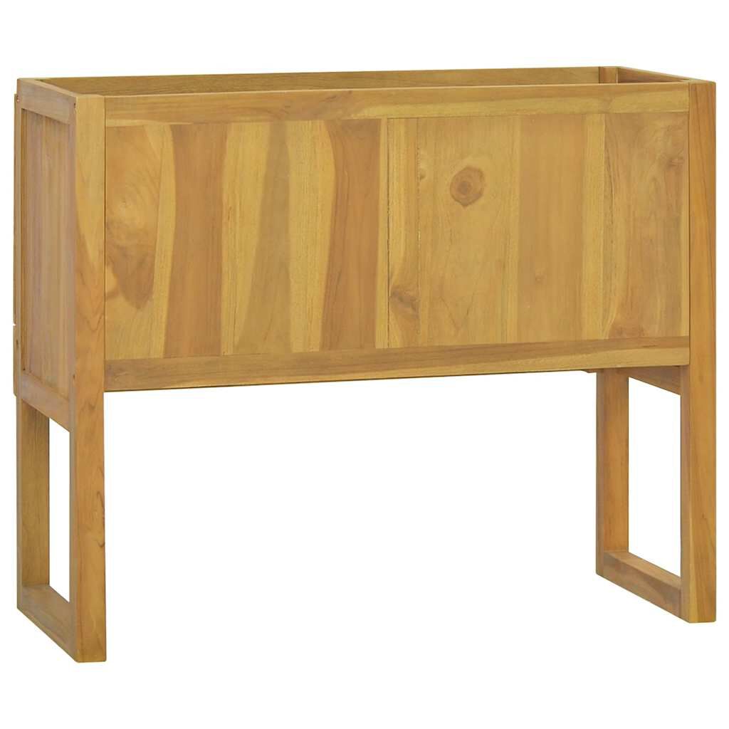 vidaXL Bathroom Cabinet 90x45x75 cm Solid Wood Teak