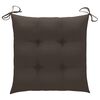 vidaXL Garden Chairs 4 pcs with Cushions Solid Teak Wood