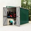 vidaXL Wall-mounted Garden Shed Green 118x288x178 cm Galvanised Steel