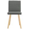 vidaXL Dining Chairs 2 pcs Dark Grey Fabric