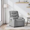 vidaXL Massage Recliner Chair Light Grey Fabric