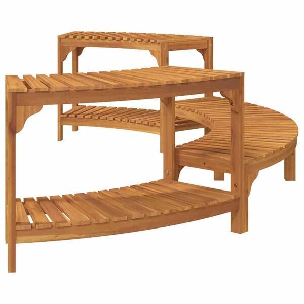 vidaXL Hot Tub Surround Brown 252 x 112 x 55.5 cm Solid acacia wood
