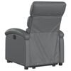 vidaXL Electric Stand up Recliner Chair Grey Faux Leather