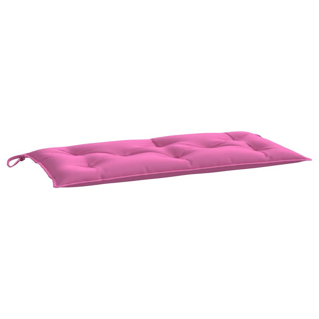 vidaXL Garden Bench Cushions 2pcs Pink 100x50x7cm Fabric