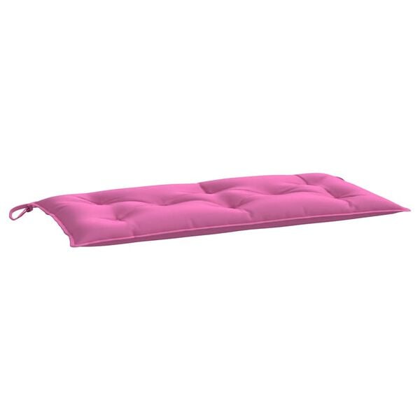 vidaXL Garden Bench Cushions 2pcs Pink 100x50x7cm Fabric