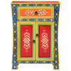 vidaXL Hand Painted Sideboard 54x30x74 cm Solid Wood Mango