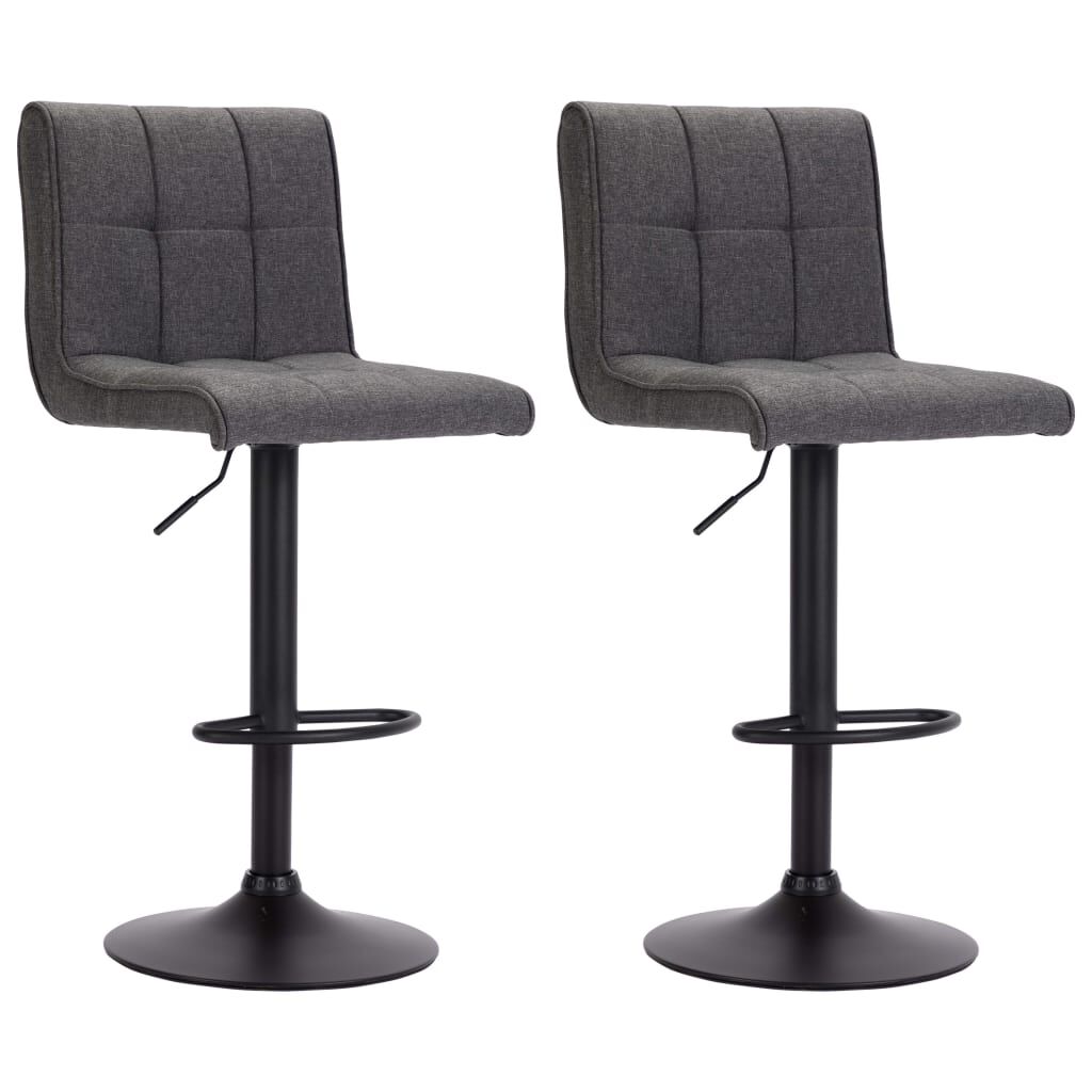 vidaXL 3 Piece Bar Set Black and Dark Grey
