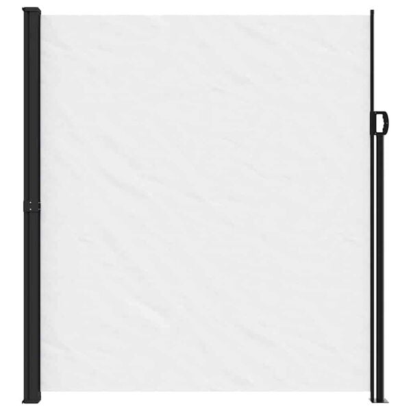 vidaXL Retractable Side Awning White 220x500 cm