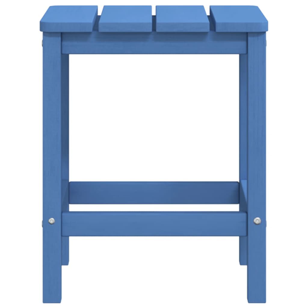 vidaXL Garden Adirondack Chair with Footstool & Table HDPE Aqua Blue