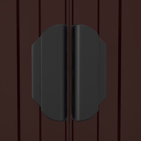 vidaXL Garden Shed Dark Brown 192x1021x223 cm Galvanised Steel