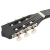 vidaXL Western Classical Cutaway Guitar with 6 Strings Black 38"