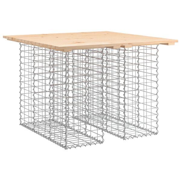 vidaXL Garden Bench Gabion Design 100x102x72 cm Solid Wood Pine