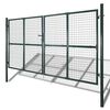 vidaXL Garden Mesh Gate Fence Door Wall Grille 306x175 cm