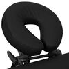 vidaXL Black Foldable Massage Table 4 Zones with Aluminium Frame