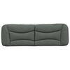 vidaXL Headboard Cushion "Hvar" Dark Grey 152 cm Queen Fabric