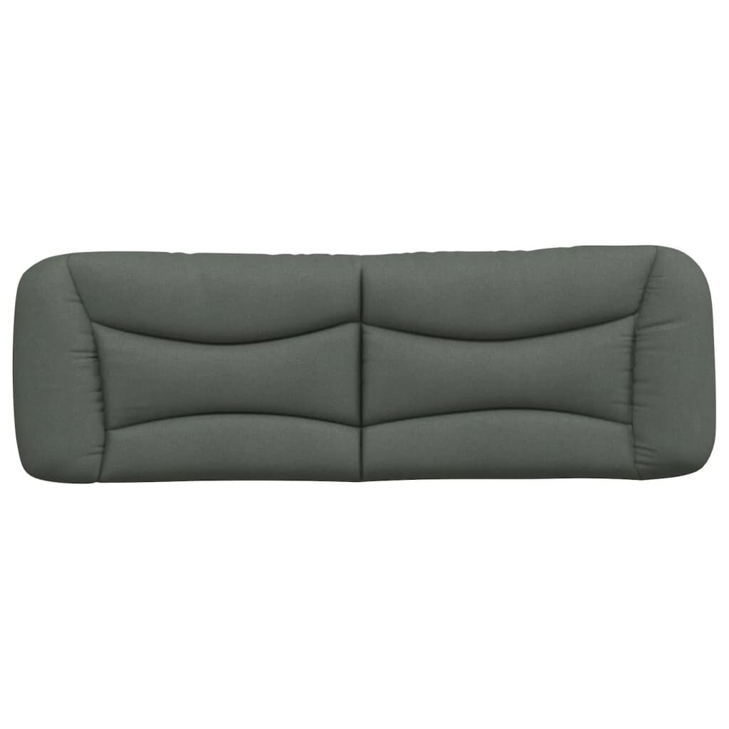 vidaXL Headboard Cushion Dark Grey 152 cm Queen Fabric