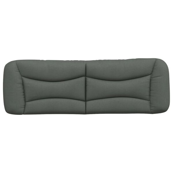 vidaXL Headboard Cushion "Hvar" Dark Grey 152 cm Queen Fabric