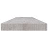 vidaXL Floating Wall Shelf Concrete Grey 120x23.5x3.8 cm MDF