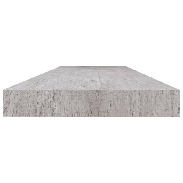 vidaXL Floating Wall Shelf Concrete Grey 120x23.5x3.8 cm MDF